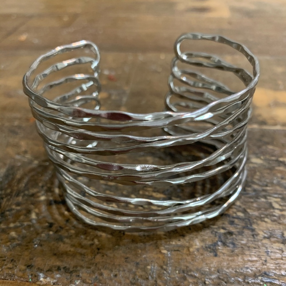 Silver cuff bracelet